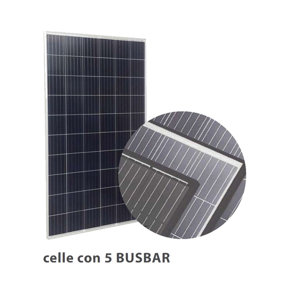 Trienergia COE250P60L – Modulo fotovoltaico policristallino rettangolare 250 W - Made in EU